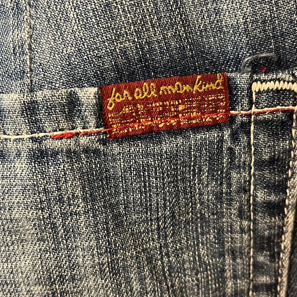 7 for All Mankind low rise wide leg jeans - Picture 6 of 7